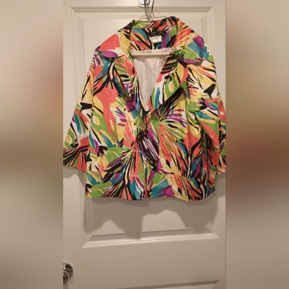 City Chic Vibrant Multicolor Jacket